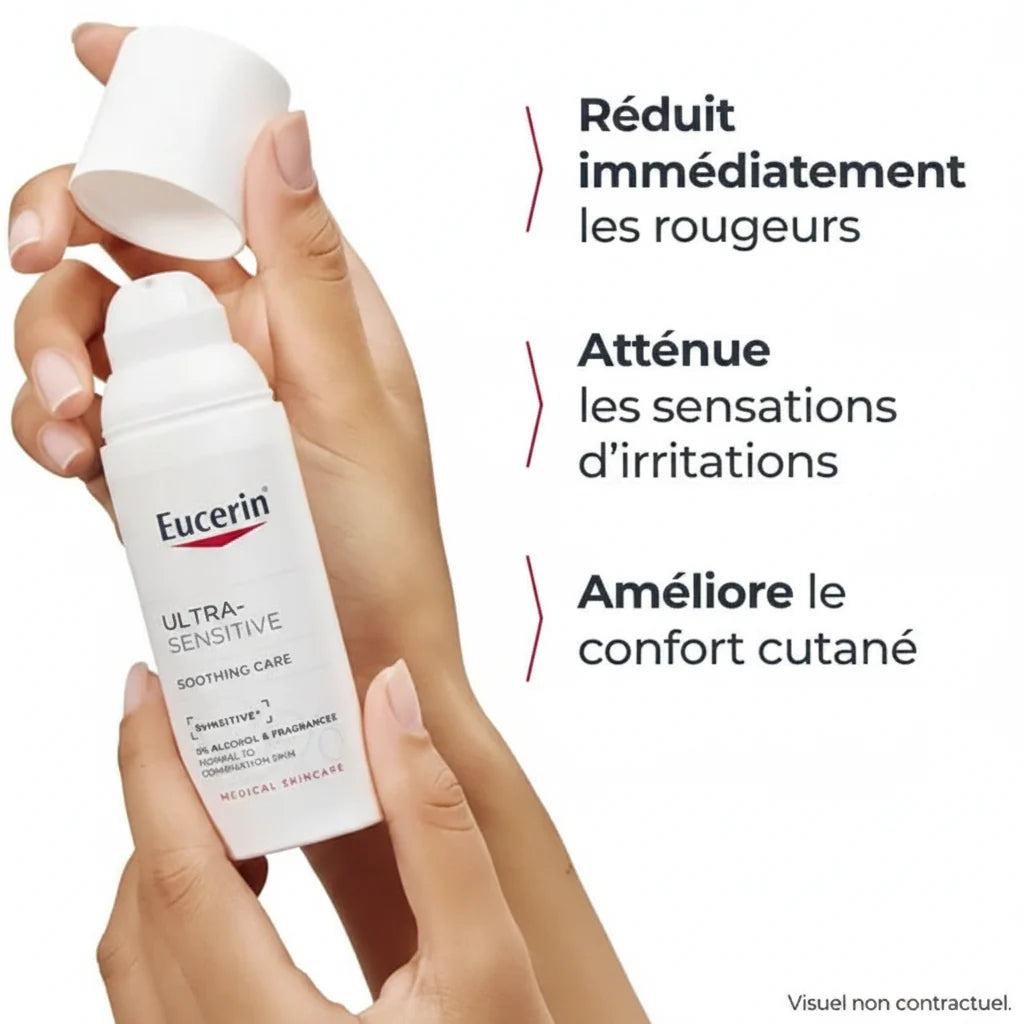 EUCERIN ULTRA SENSITIVE SOINS APAISANT POUR PEAU NORMAL À MIXTE 50ML