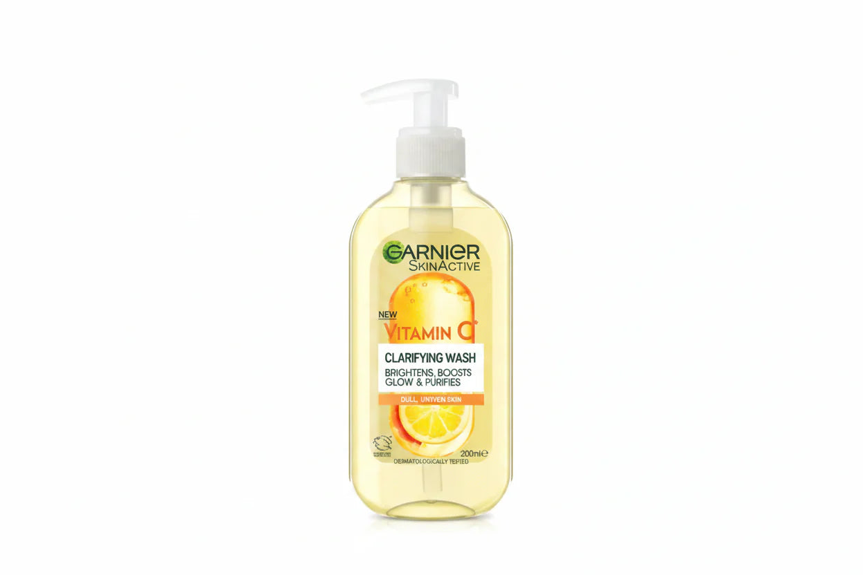 GARNIER VITAMIN C CLARIFYING WASH FOR DULL, UNEVEN SKIN 200ML