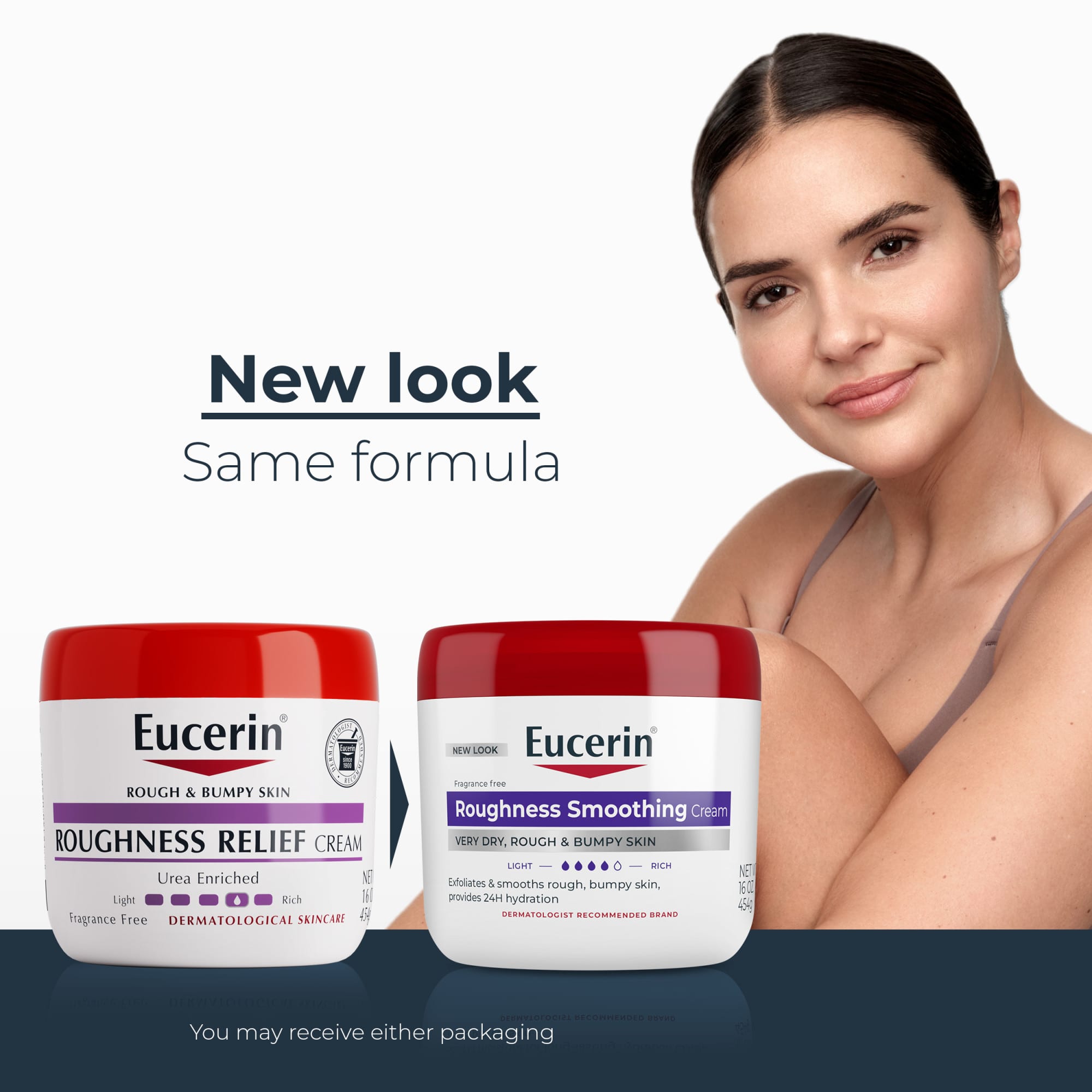 EUCERIN ROUGHNESS CREAM VERY DRY, ROUGH & BUMPY SKIN (NEW) 454G