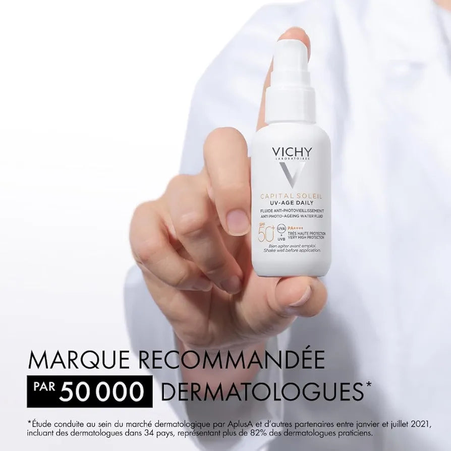 VICHY CAPITAL SOLEIL UV-AGE DAILY FLUIDE ANTI-PHOTOVIEILLISSEMENT SPF50+ TEINTÉ 40ML