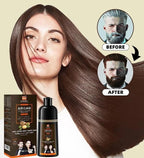 SHAMPOOING COLORANT NATUREL MARRON CLAIR  - FAST - À L’HUILE D’ARGAN - 400ML