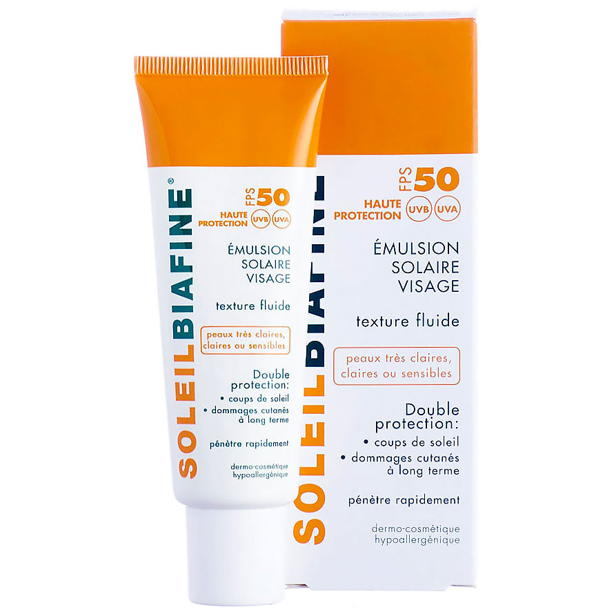BIAFINE EMULSION SOLAIRE VISAGE FPS 50 UVB UVA